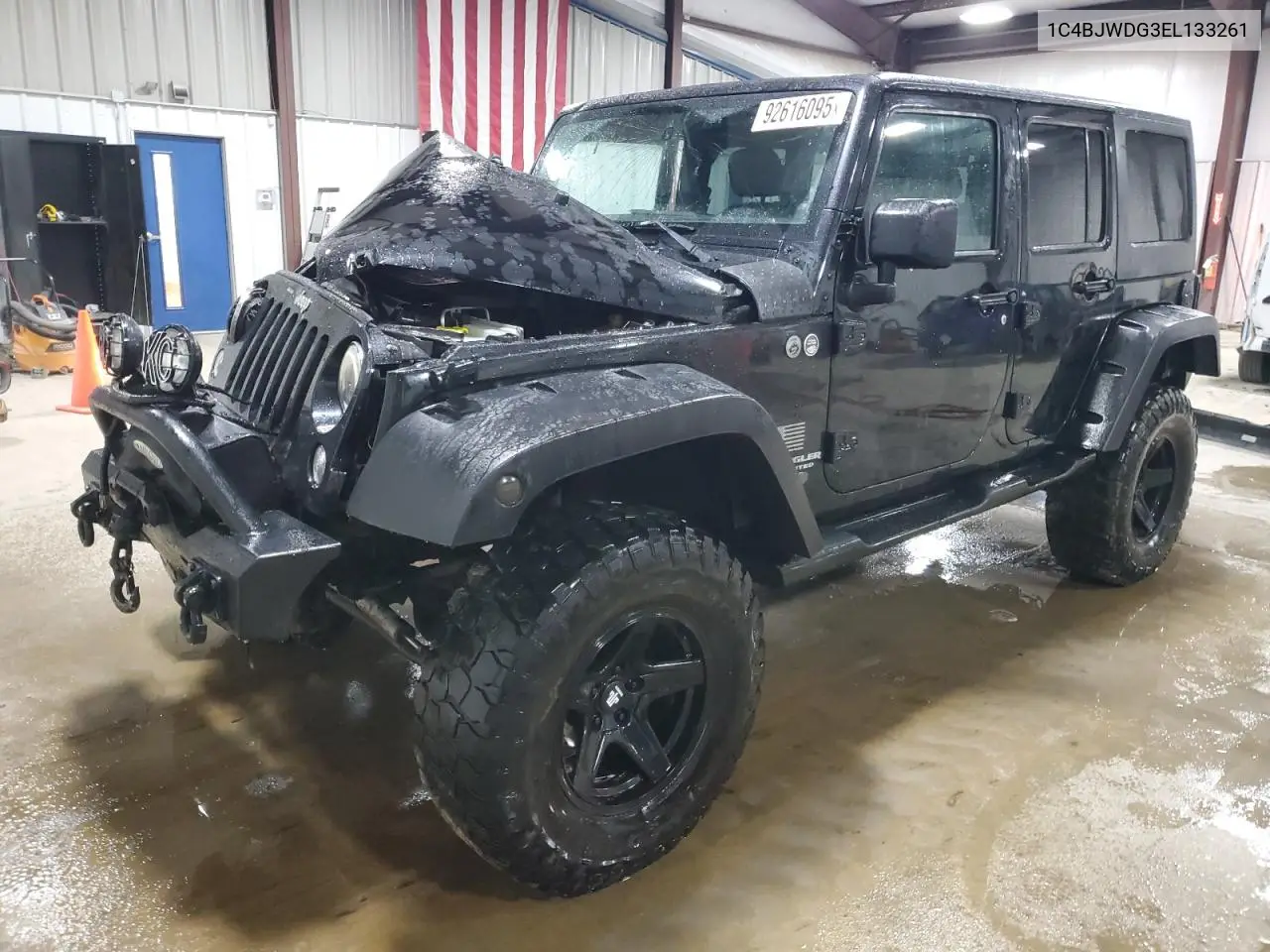 1C4BJWDG3EL133261 2014 Jeep Wrangler Unlimited Sport