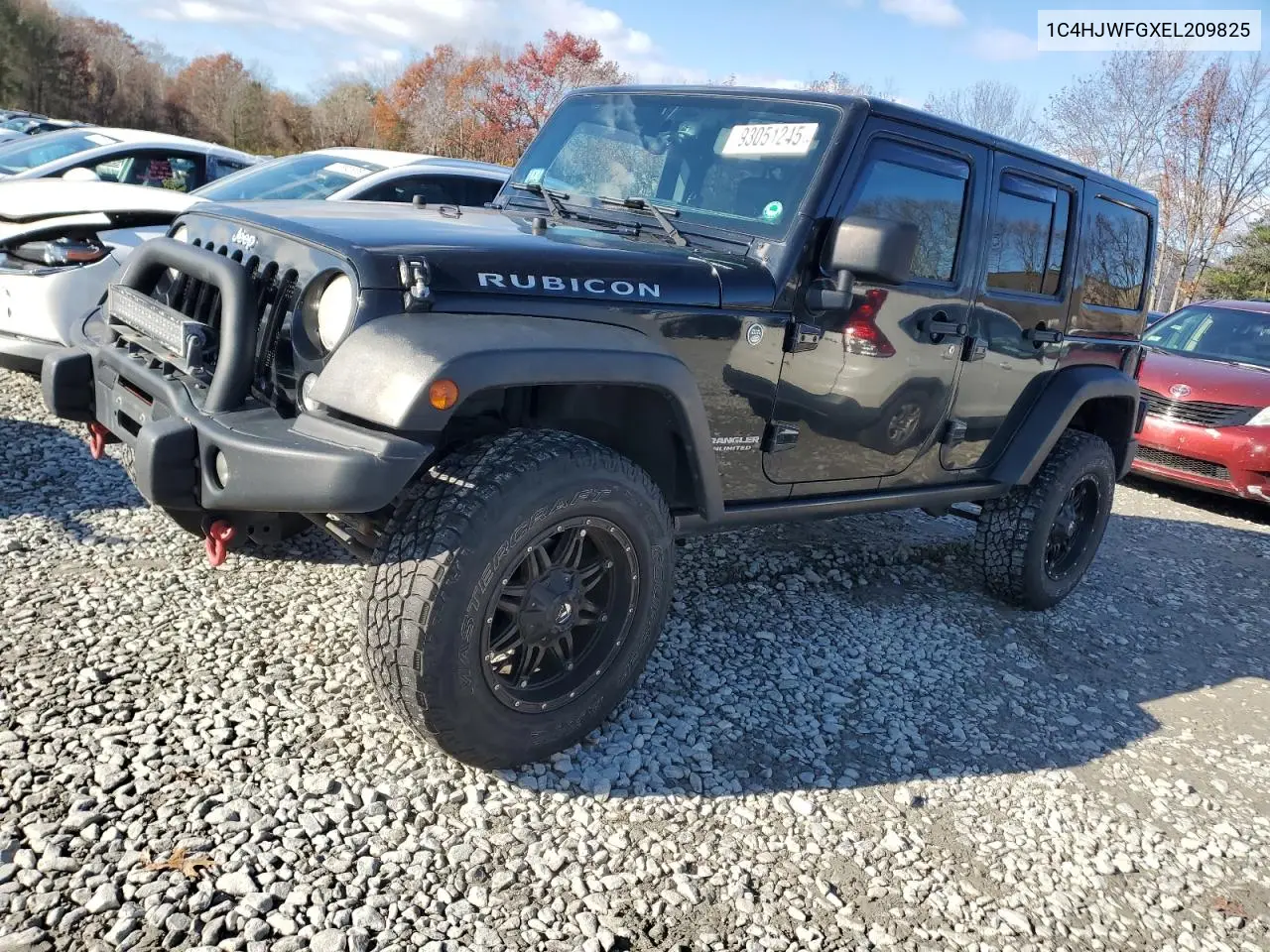 1C4HJWFGXEL209825 2014 Jeep Wrangler Unlimited Rubicon