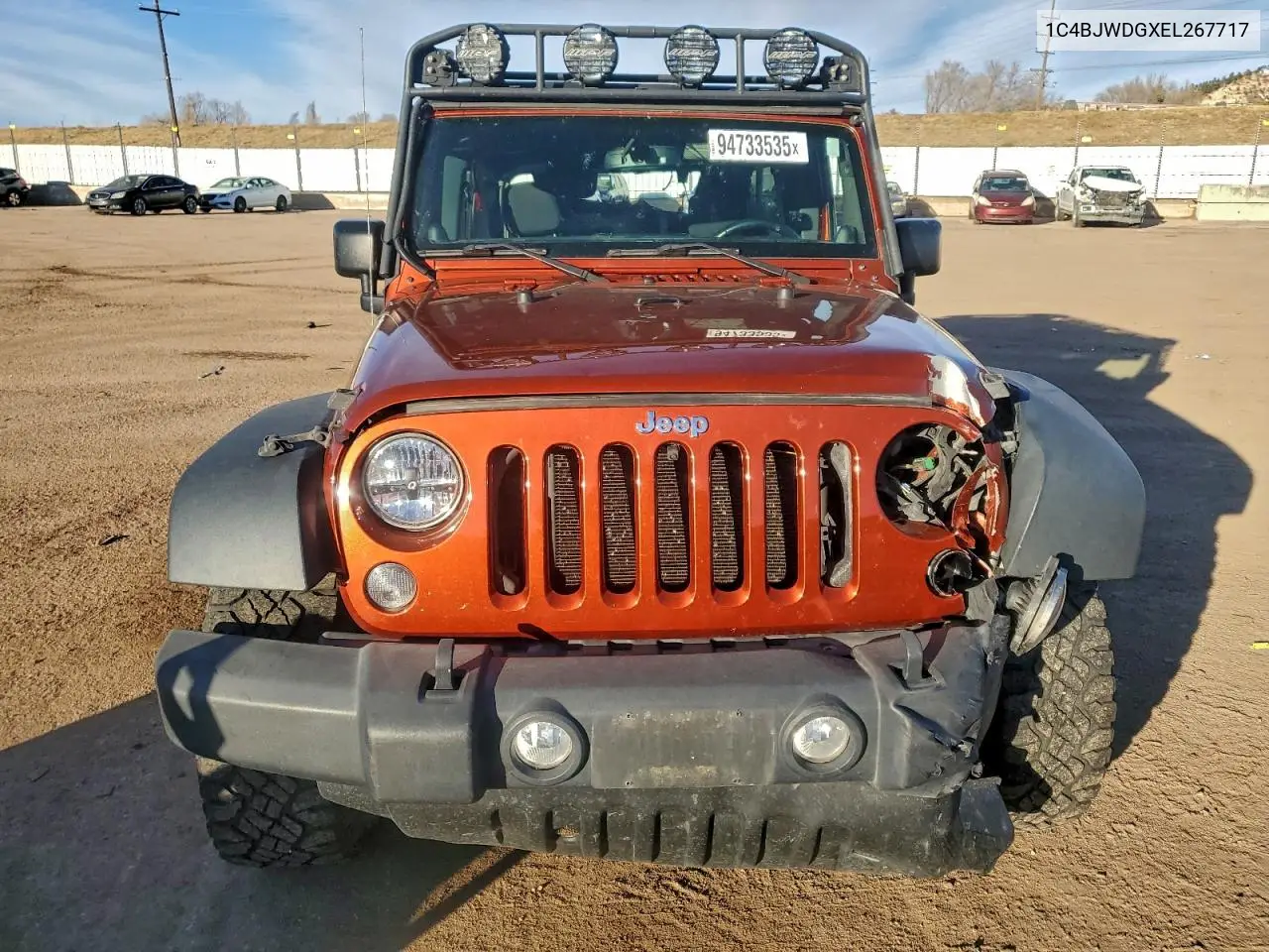 1C4BJWDGXEL267717 2014 Jeep Wrangler Unlimited Sport