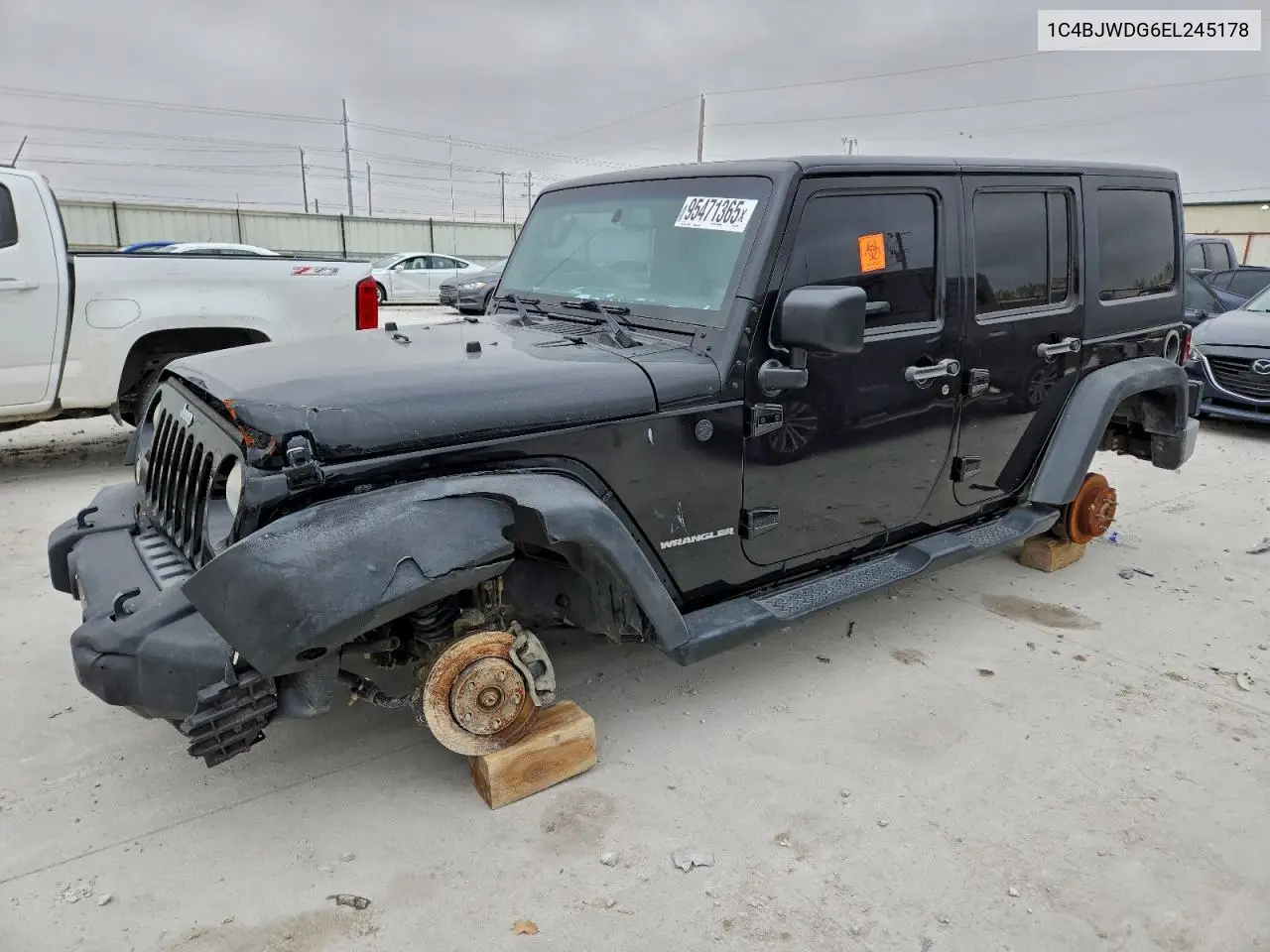 1C4BJWDG6EL245178 2014 Jeep Wrangler Unlimited Sport