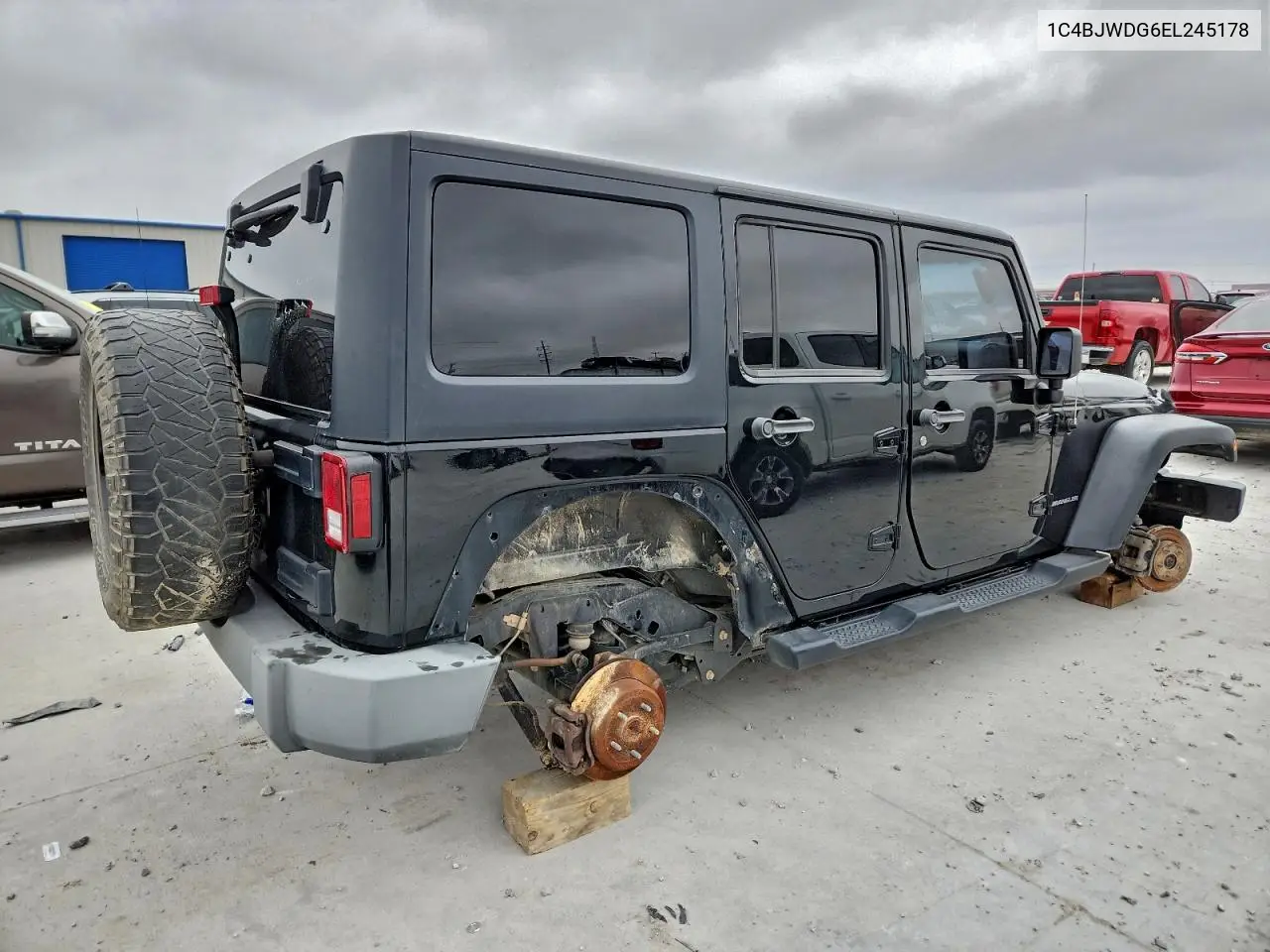 1C4BJWDG6EL245178 2014 Jeep Wrangler Unlimited Sport