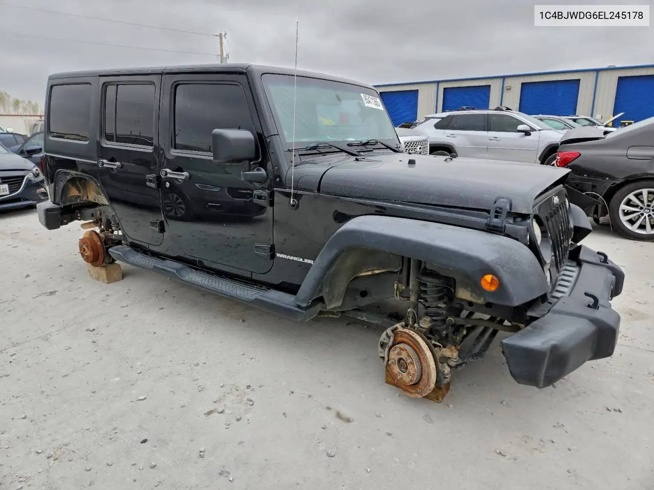 1C4BJWDG6EL245178 2014 Jeep Wrangler Unlimited Sport