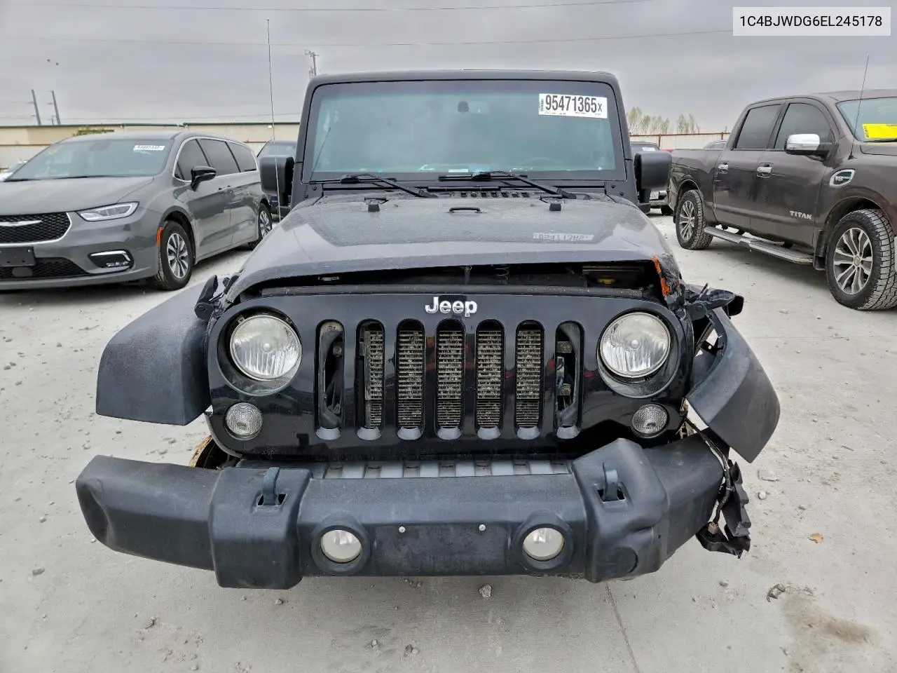 1C4BJWDG6EL245178 2014 Jeep Wrangler Unlimited Sport