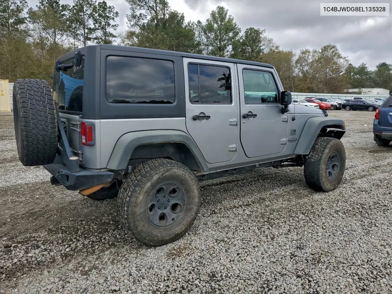 1C4BJWDG8EL135328 2014 Jeep Wrangler Unlimited Sport