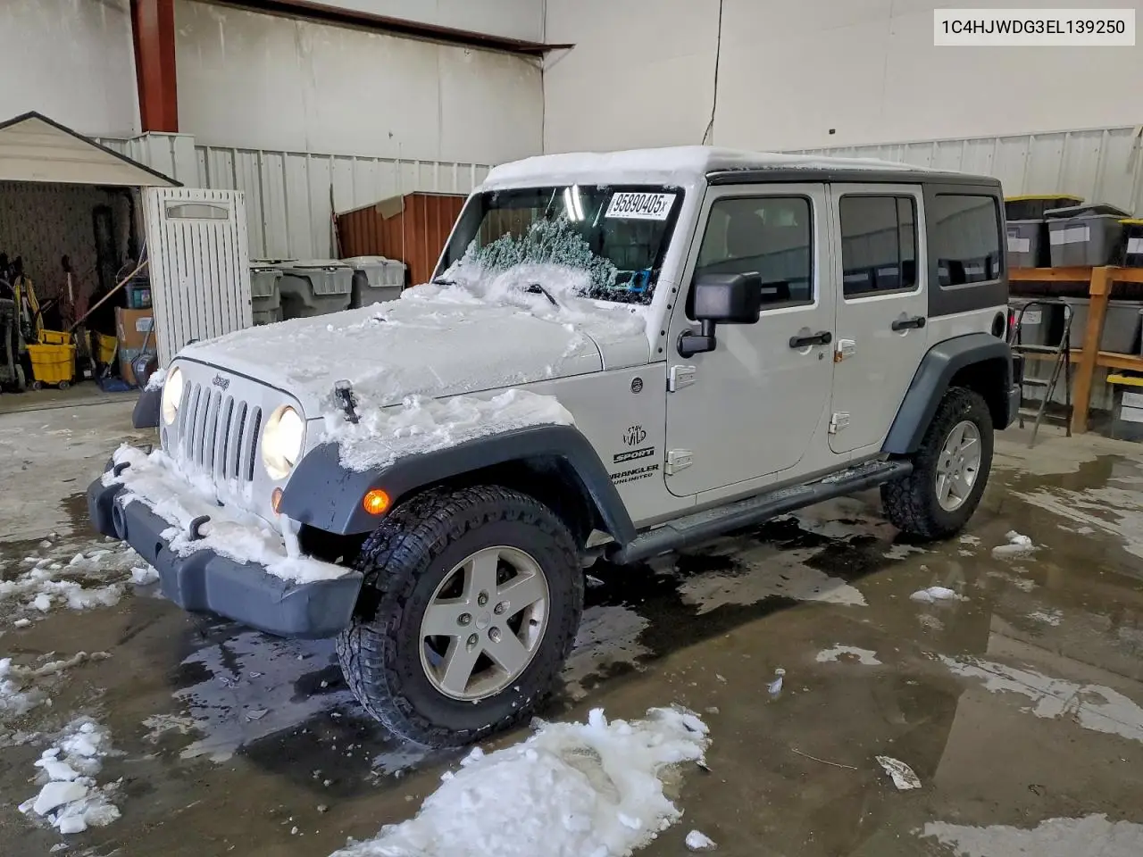 1C4HJWDG3EL139250 2014 Jeep Wrangler Unlimited Sport