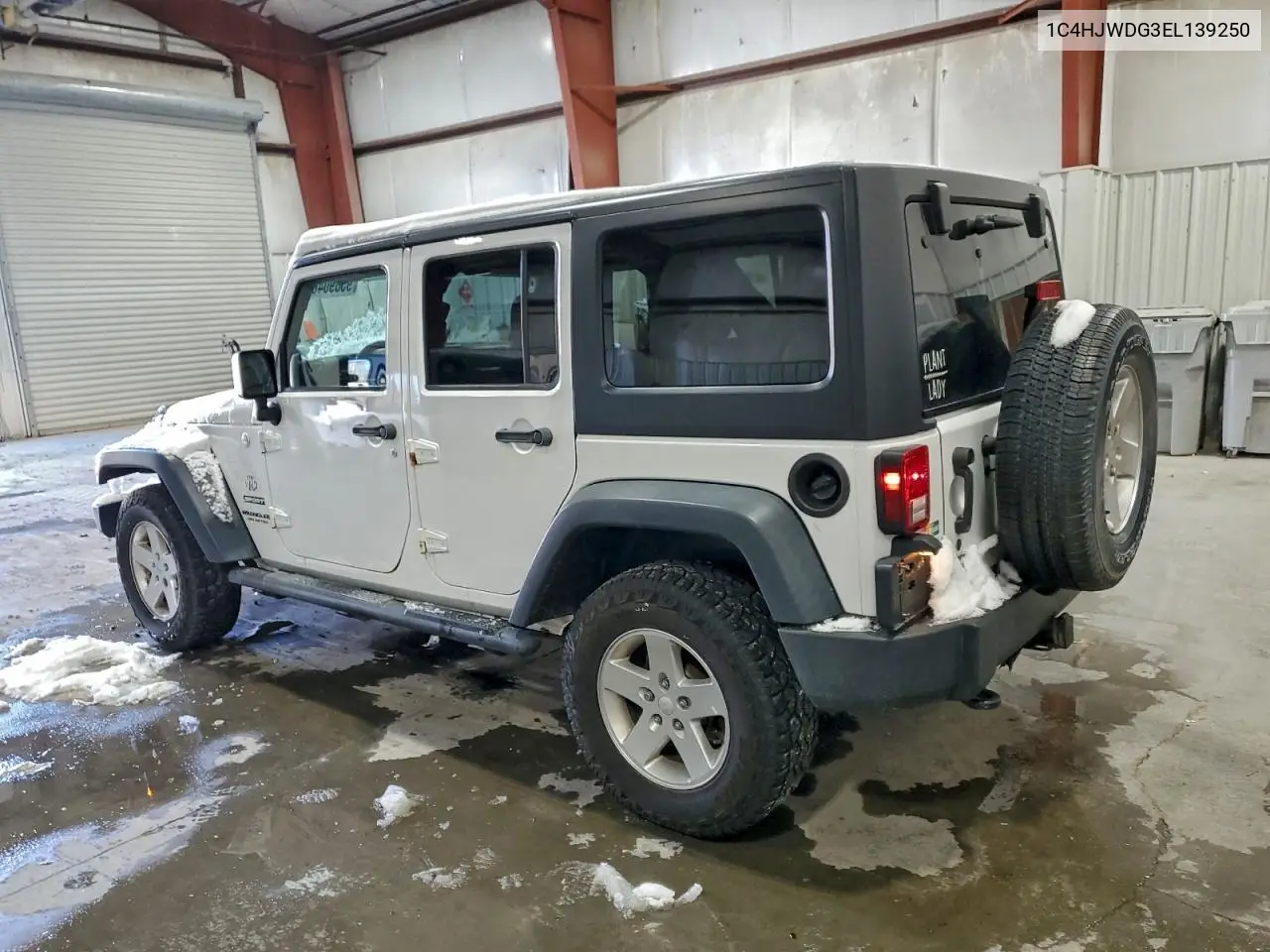 1C4HJWDG3EL139250 2014 Jeep Wrangler Unlimited Sport