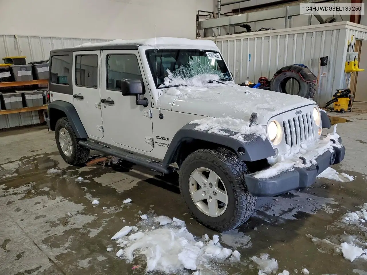 1C4HJWDG3EL139250 2014 Jeep Wrangler Unlimited Sport