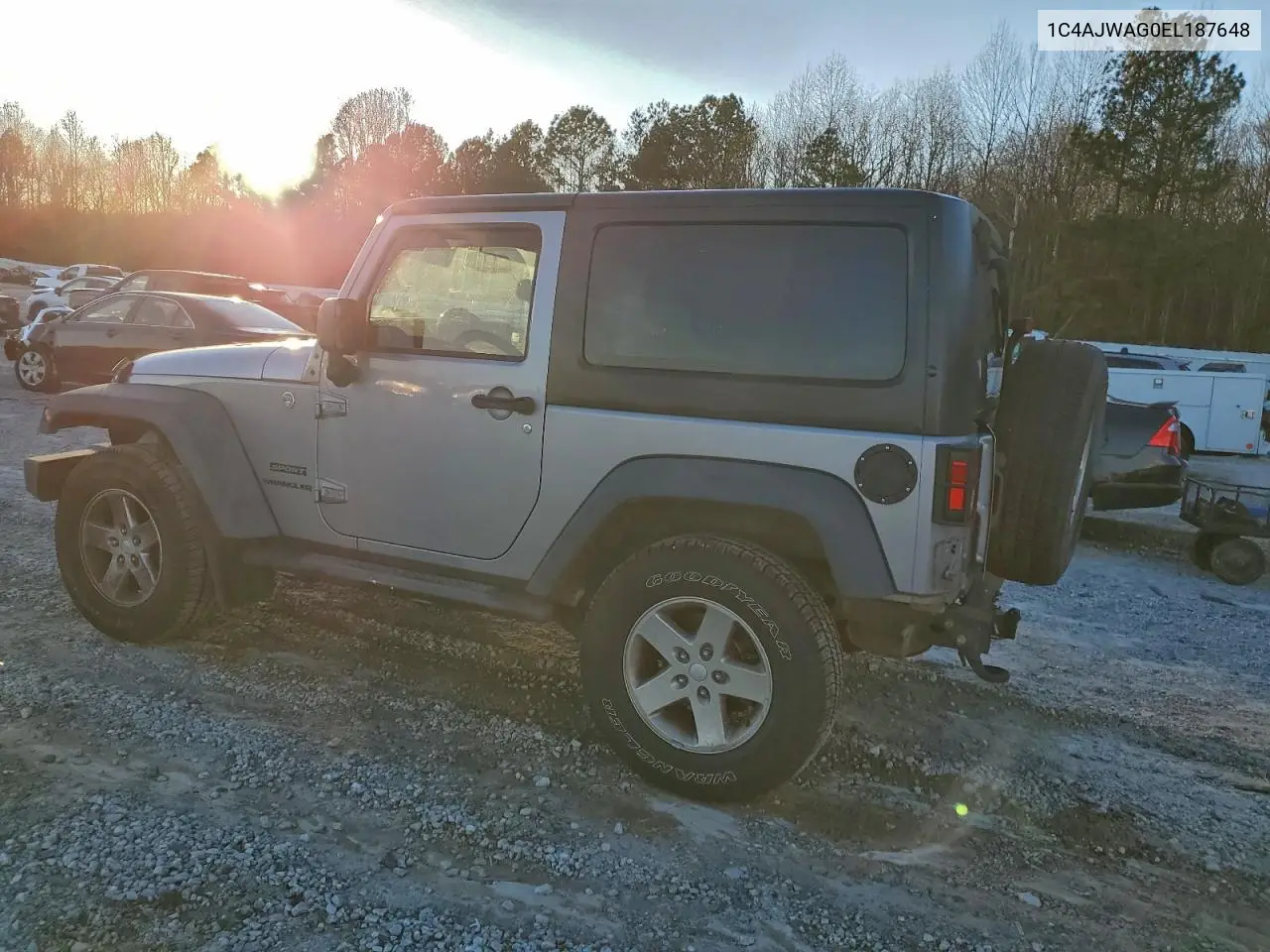 1C4AJWAG0EL187648 2014 Jeep Wrangler Sport