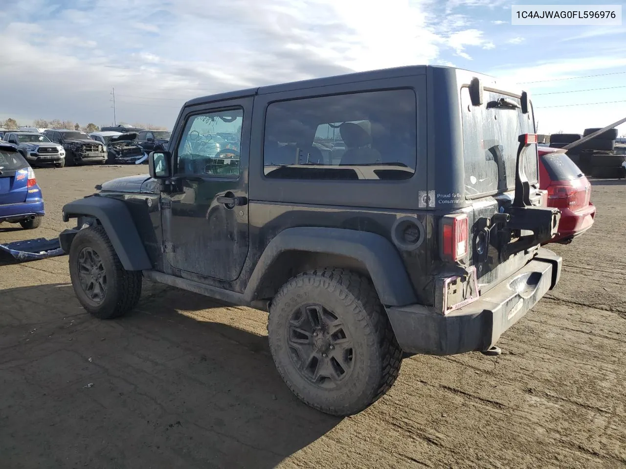 2015 Jeep Wrangler Sport VIN: 1C4AJWAG0FL596976 Lot: 44888814