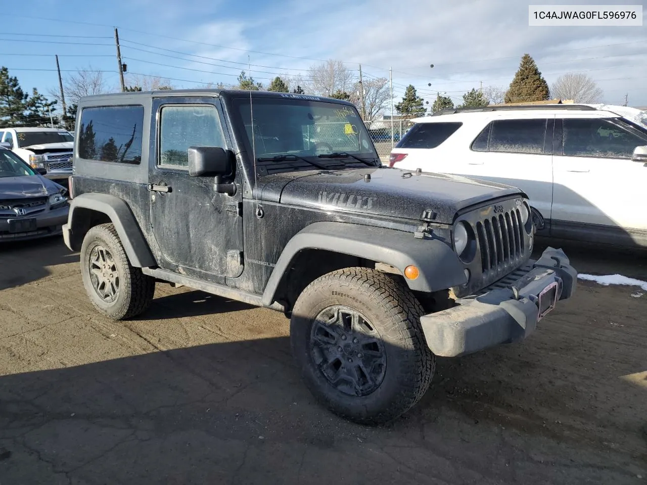 2015 Jeep Wrangler Sport VIN: 1C4AJWAG0FL596976 Lot: 44888814