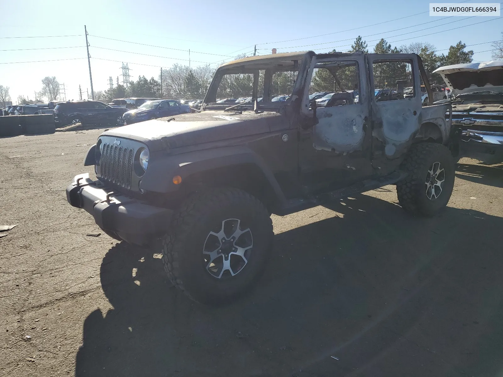 1C4BJWDG0FL666394 2015 Jeep Wrangler Unlimited Sport