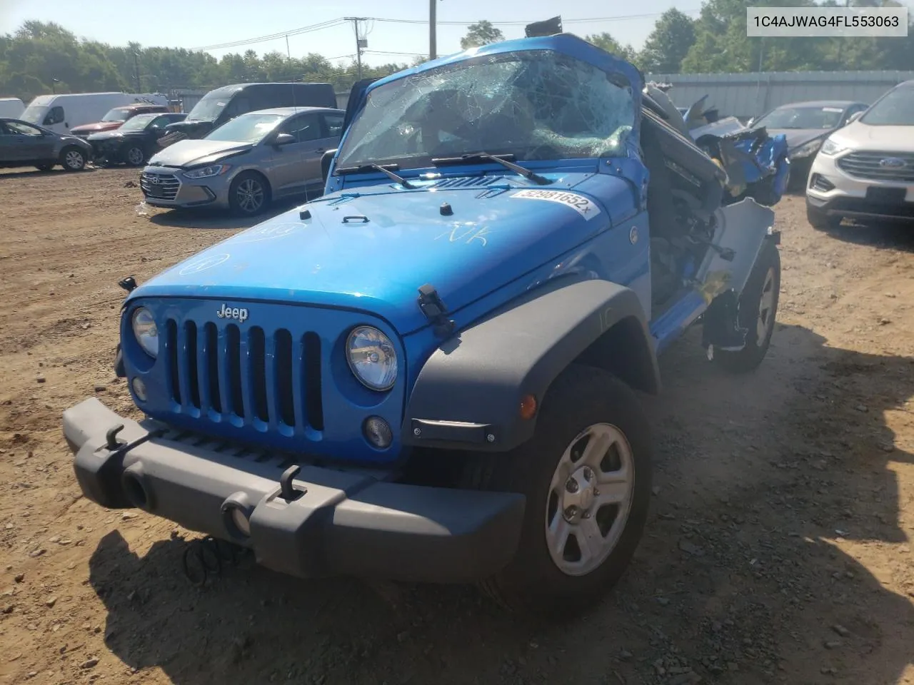 2015 Jeep Wrangler Sport VIN: 1C4AJWAG4FL553063 Lot: 52981652