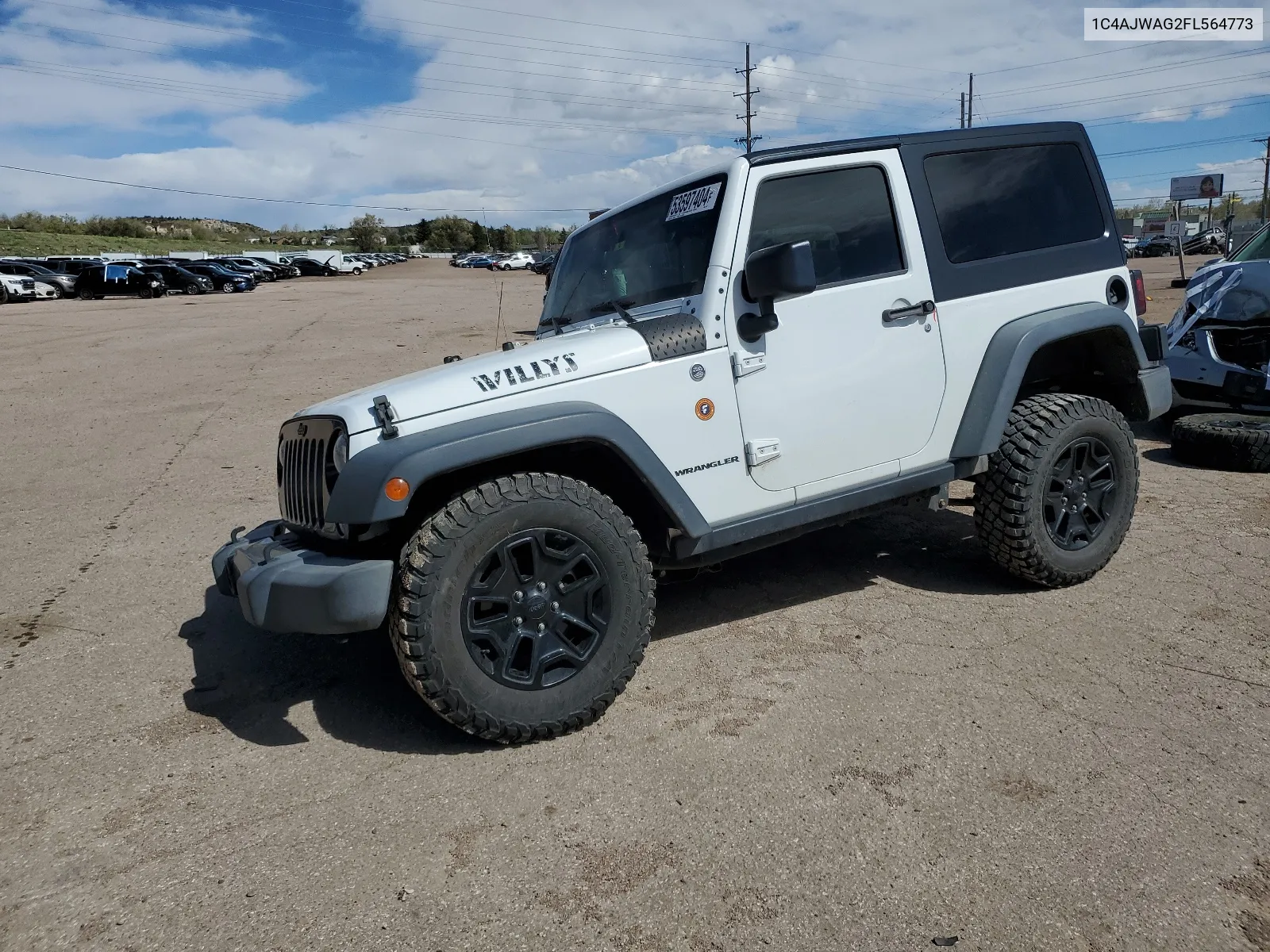 2015 Jeep Wrangler Sport VIN: 1C4AJWAG2FL564773 Lot: 53597404