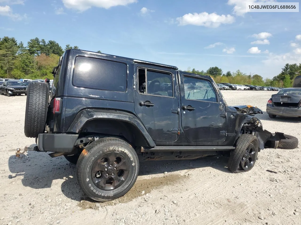 2015 Jeep Wrangler Unlimited Sahara VIN: 1C4BJWEG6FL688656 Lot: 55109364