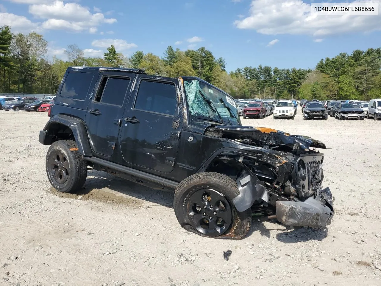 2015 Jeep Wrangler Unlimited Sahara VIN: 1C4BJWEG6FL688656 Lot: 55109364