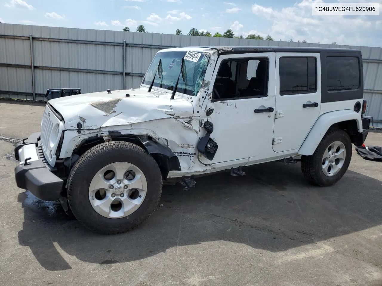 2015 Jeep Wrangler Unlimited Sahara VIN: 1C4BJWEG4FL620906 Lot: 55594674