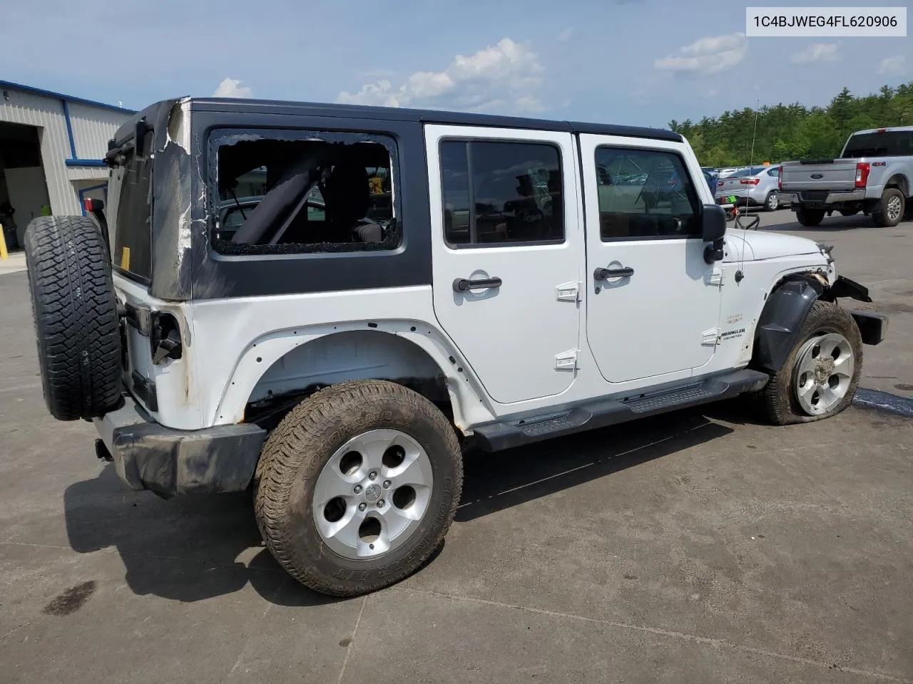 2015 Jeep Wrangler Unlimited Sahara VIN: 1C4BJWEG4FL620906 Lot: 55594674