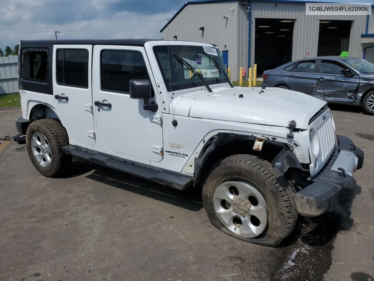 2015 Jeep Wrangler Unlimited Sahara VIN: 1C4BJWEG4FL620906 Lot: 55594674