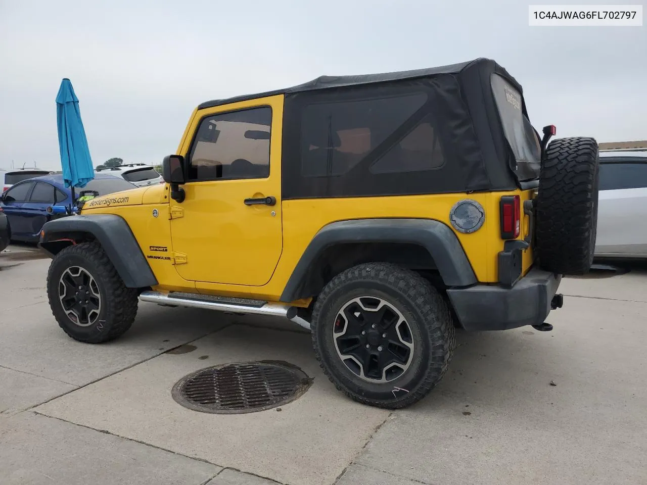 2015 Jeep Wrangler Sport VIN: 1C4AJWAG6FL702797 Lot: 55844414