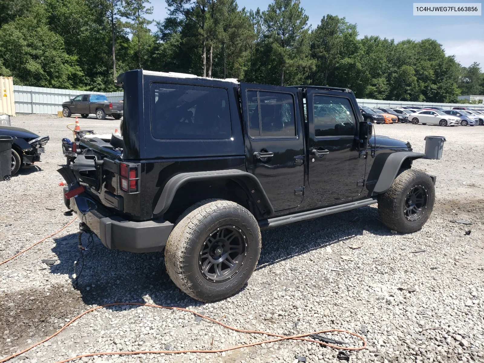 2015 Jeep Wrangler Unlimited Sahara VIN: 1C4HJWEG7FL663856 Lot: 56794254