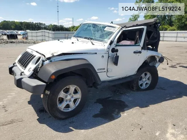 2015 Jeep Wrangler Sport VIN: 1C4AJWAG8FL519224 Lot: 56830774