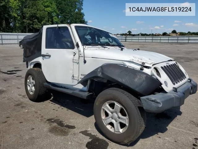 2015 Jeep Wrangler Sport VIN: 1C4AJWAG8FL519224 Lot: 56830774