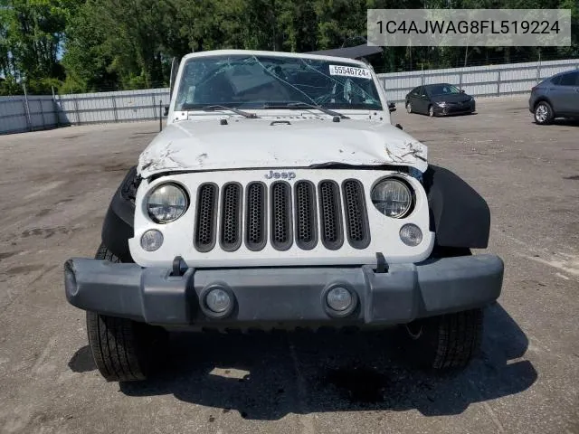 2015 Jeep Wrangler Sport VIN: 1C4AJWAG8FL519224 Lot: 56830774