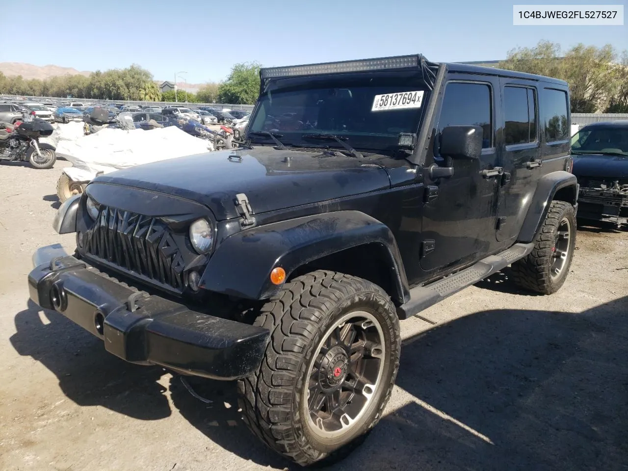 2015 Jeep Wrangler Unlimited Sahara VIN: 1C4BJWEG2FL527527 Lot: 58137694