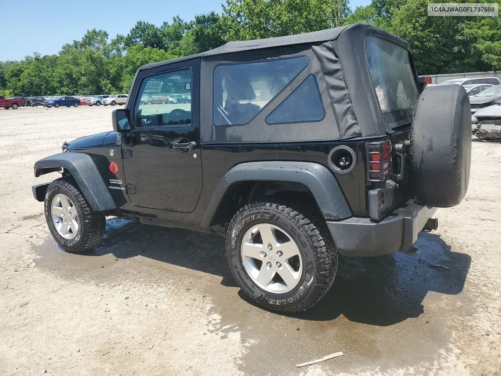 2015 Jeep Wrangler Sport VIN: 1C4AJWAG0FL737688 Lot: 58955204