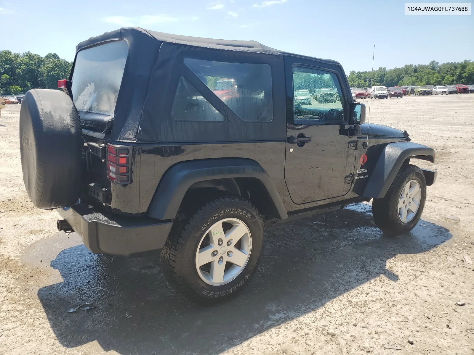 2015 Jeep Wrangler Sport VIN: 1C4AJWAG0FL737688 Lot: 58955204