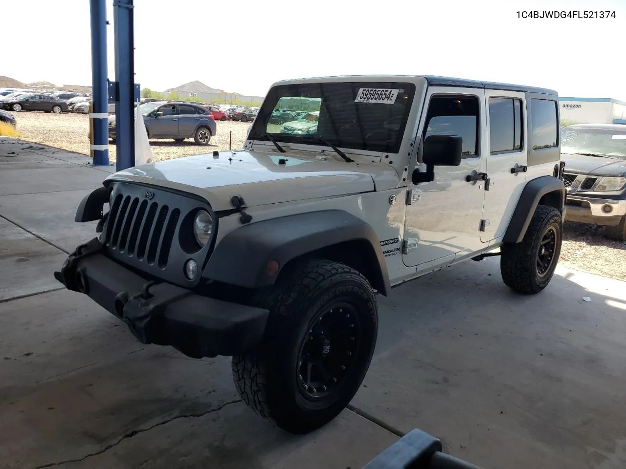 2015 Jeep Wrangler Unlimited Sport VIN: 1C4BJWDG4FL521374 Lot: 59595654