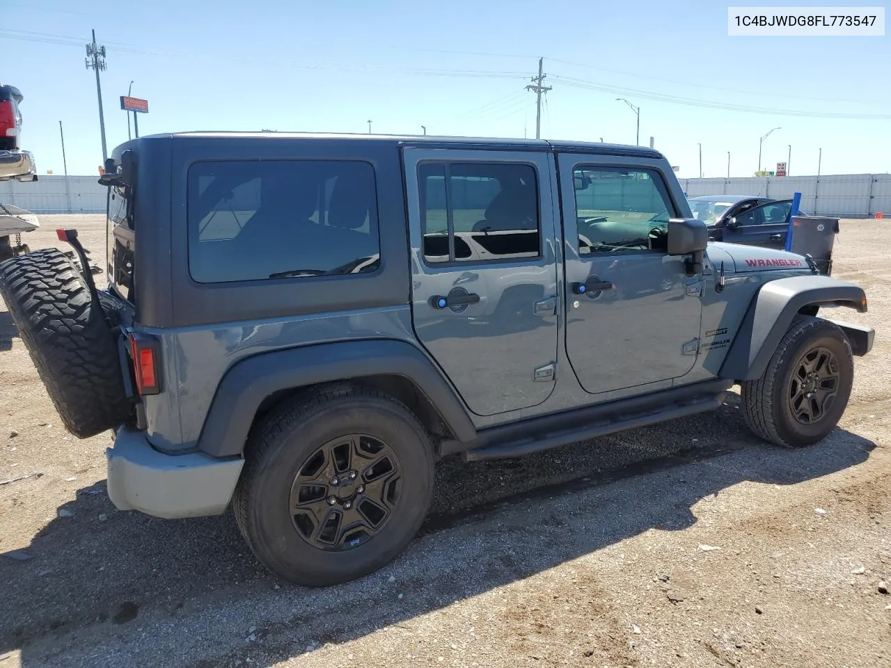 2015 Jeep Wrangler Unlimited Sport VIN: 1C4BJWDG8FL773547 Lot: 59738024