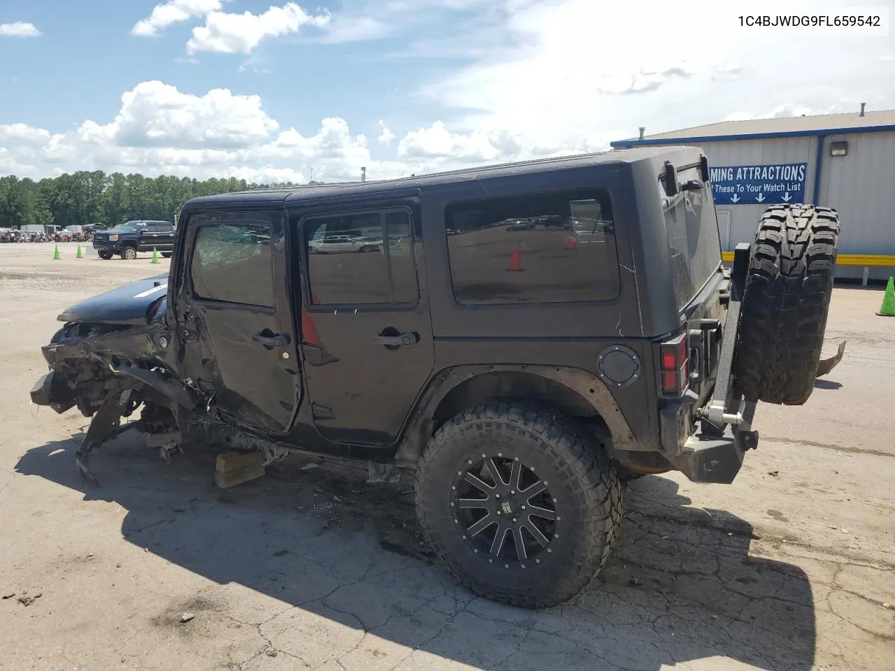 2015 Jeep Wrangler Unlimited Sport VIN: 1C4BJWDG9FL659542 Lot: 59985024