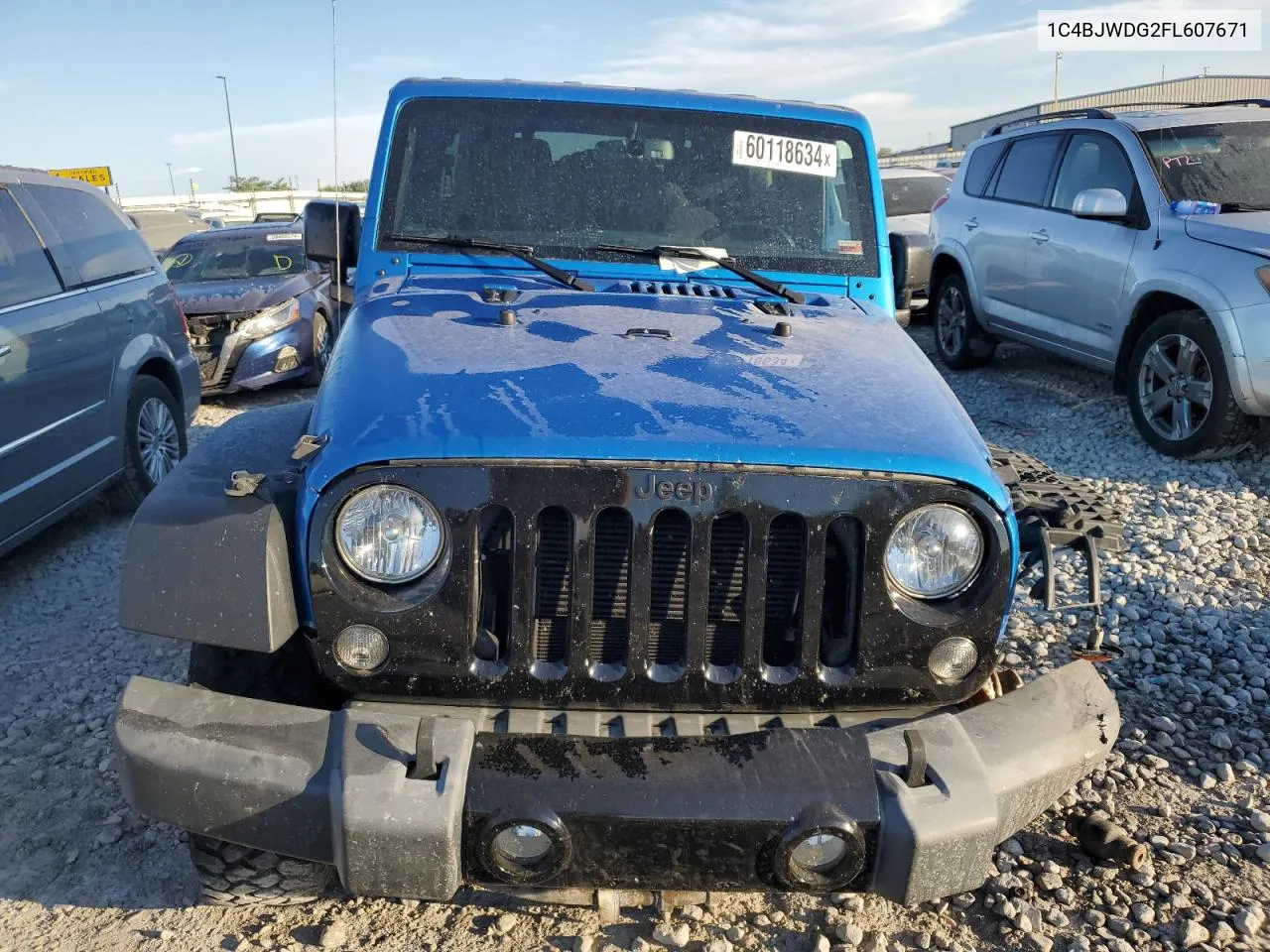 2015 Jeep Wrangler Unlimited Sport VIN: 1C4BJWDG2FL607671 Lot: 60118634