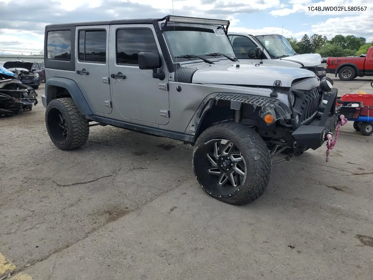 2015 Jeep Wrangler Unlimited Sport VIN: 1C4BJWDG2FL580567 Lot: 60279224