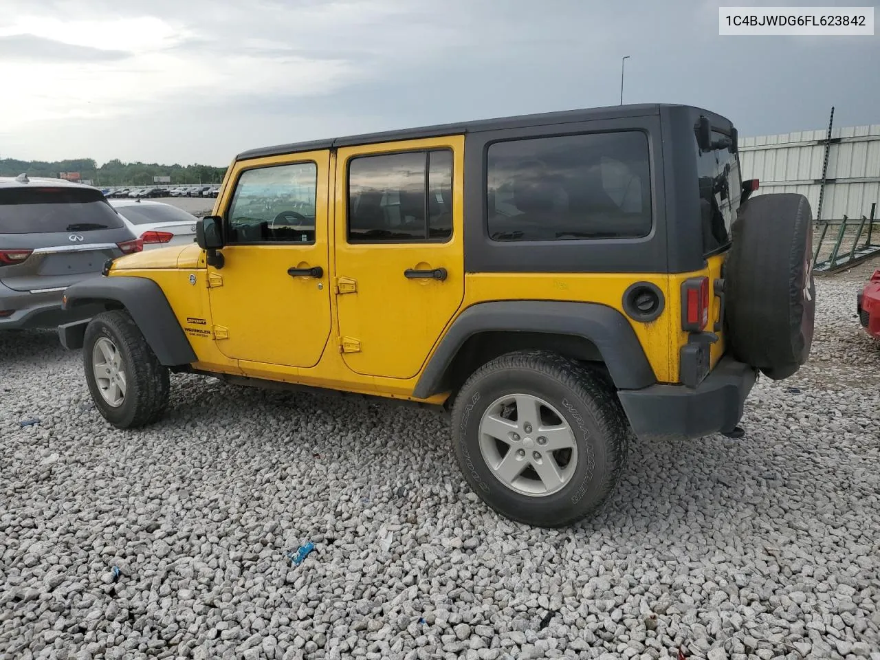 2015 Jeep Wrangler Unlimited Sport VIN: 1C4BJWDG6FL623842 Lot: 60621534