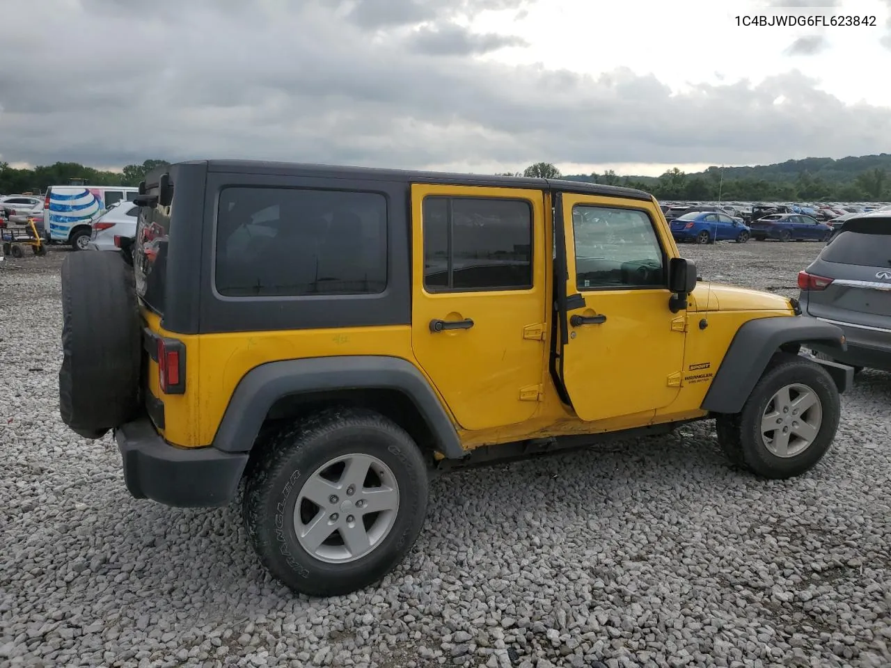 2015 Jeep Wrangler Unlimited Sport VIN: 1C4BJWDG6FL623842 Lot: 60621534