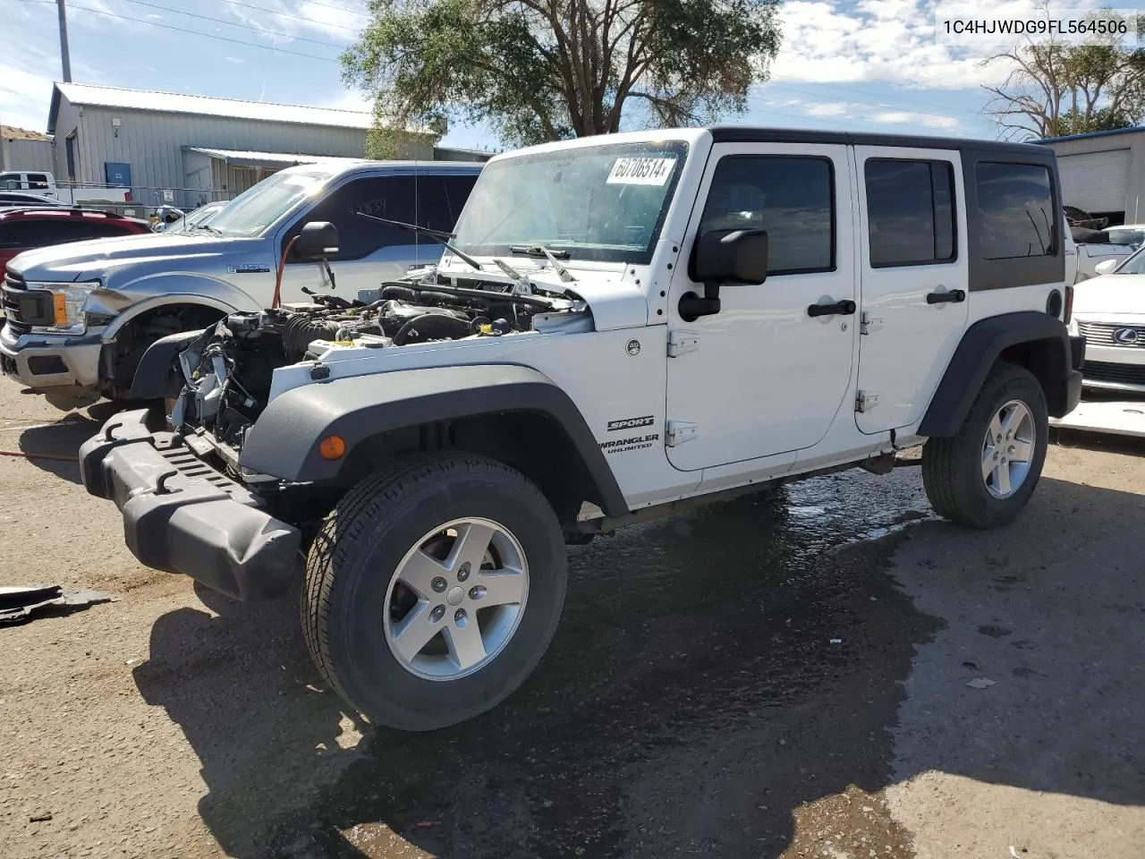 2015 Jeep Wrangler Unlimited Sport VIN: 1C4HJWDG9FL564506 Lot: 60706514