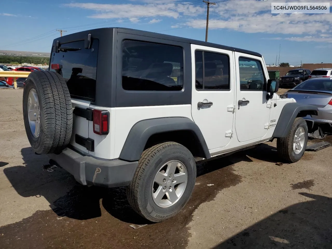 2015 Jeep Wrangler Unlimited Sport VIN: 1C4HJWDG9FL564506 Lot: 60706514