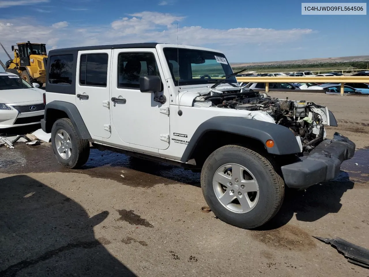 1C4HJWDG9FL564506 2015 Jeep Wrangler Unlimited Sport