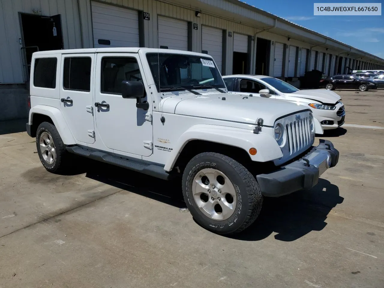 2015 Jeep Wrangler Unlimited Sahara VIN: 1C4BJWEGXFL667650 Lot: 60707614