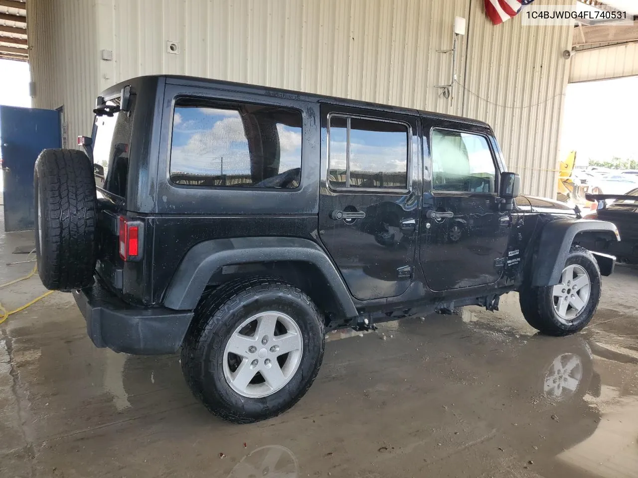 2015 Jeep Wrangler Unlimited Sport VIN: 1C4BJWDG4FL740531 Lot: 60725304