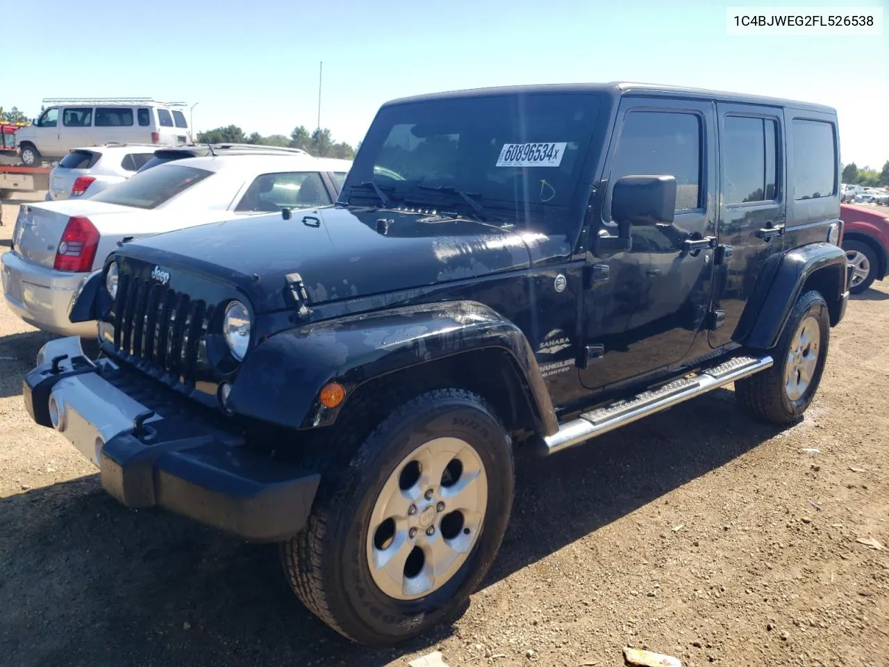 2015 Jeep Wrangler Unlimited Sahara VIN: 1C4BJWEG2FL526538 Lot: 60896534