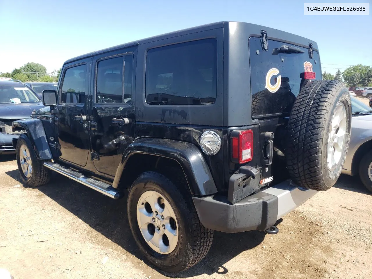 1C4BJWEG2FL526538 2015 Jeep Wrangler Unlimited Sahara