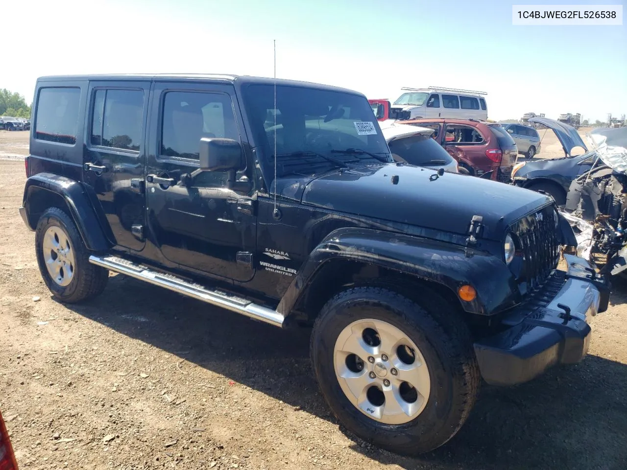 1C4BJWEG2FL526538 2015 Jeep Wrangler Unlimited Sahara