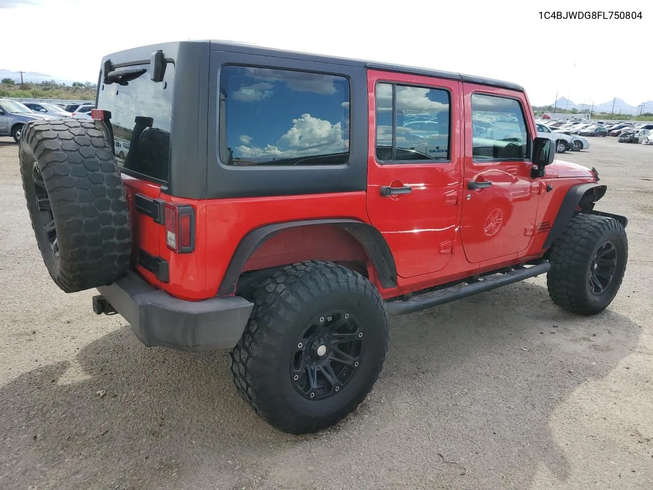 1C4BJWDG8FL750804 2015 Jeep Wrangler Unlimited Sport