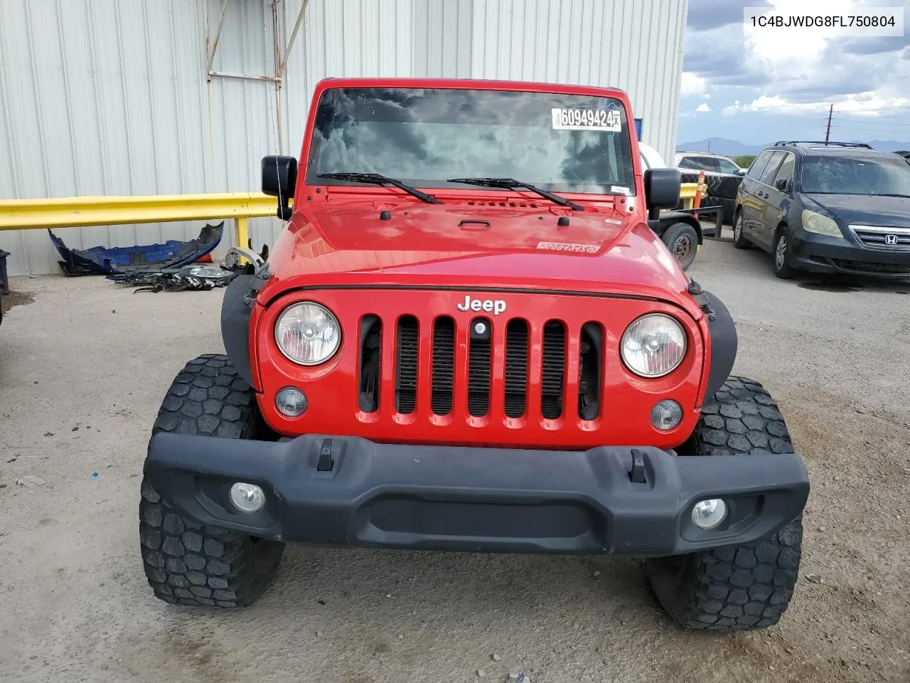 2015 Jeep Wrangler Unlimited Sport VIN: 1C4BJWDG8FL750804 Lot: 60949424