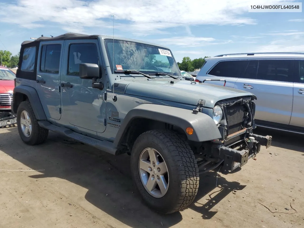 2015 Jeep Wrangler Unlimited Sport VIN: 1C4HJWDG0FL640548 Lot: 61024184