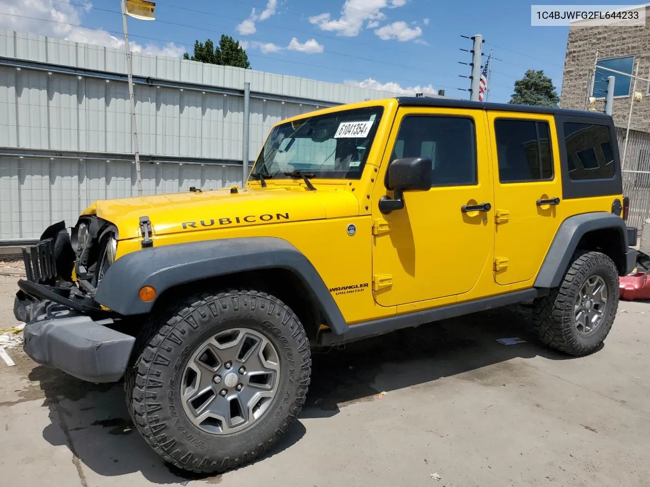 2015 Jeep Wrangler Unlimited Rubicon VIN: 1C4BJWFG2FL644233 Lot: 61041354