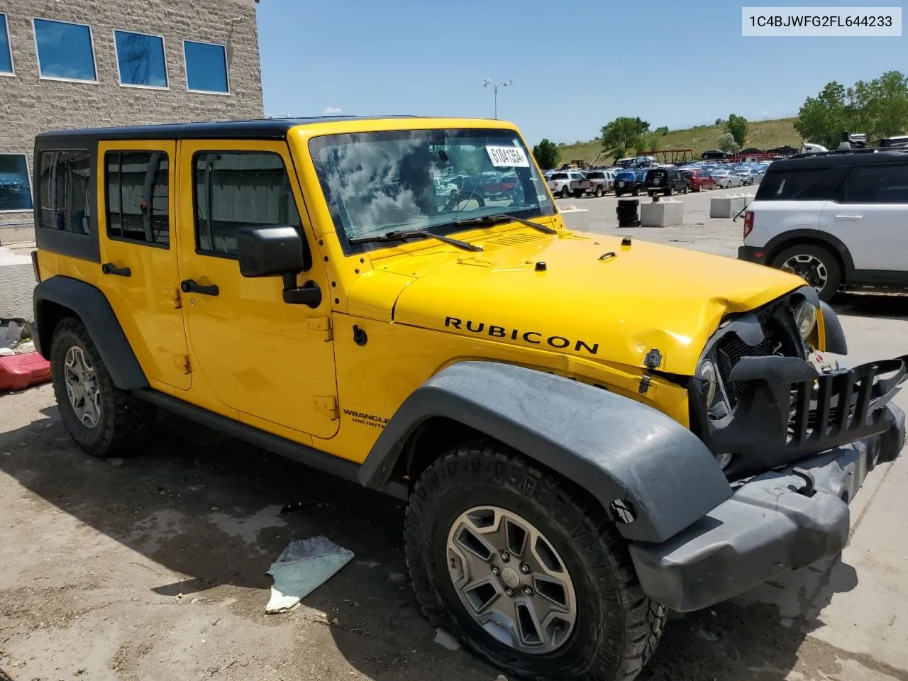 2015 Jeep Wrangler Unlimited Rubicon VIN: 1C4BJWFG2FL644233 Lot: 61041354